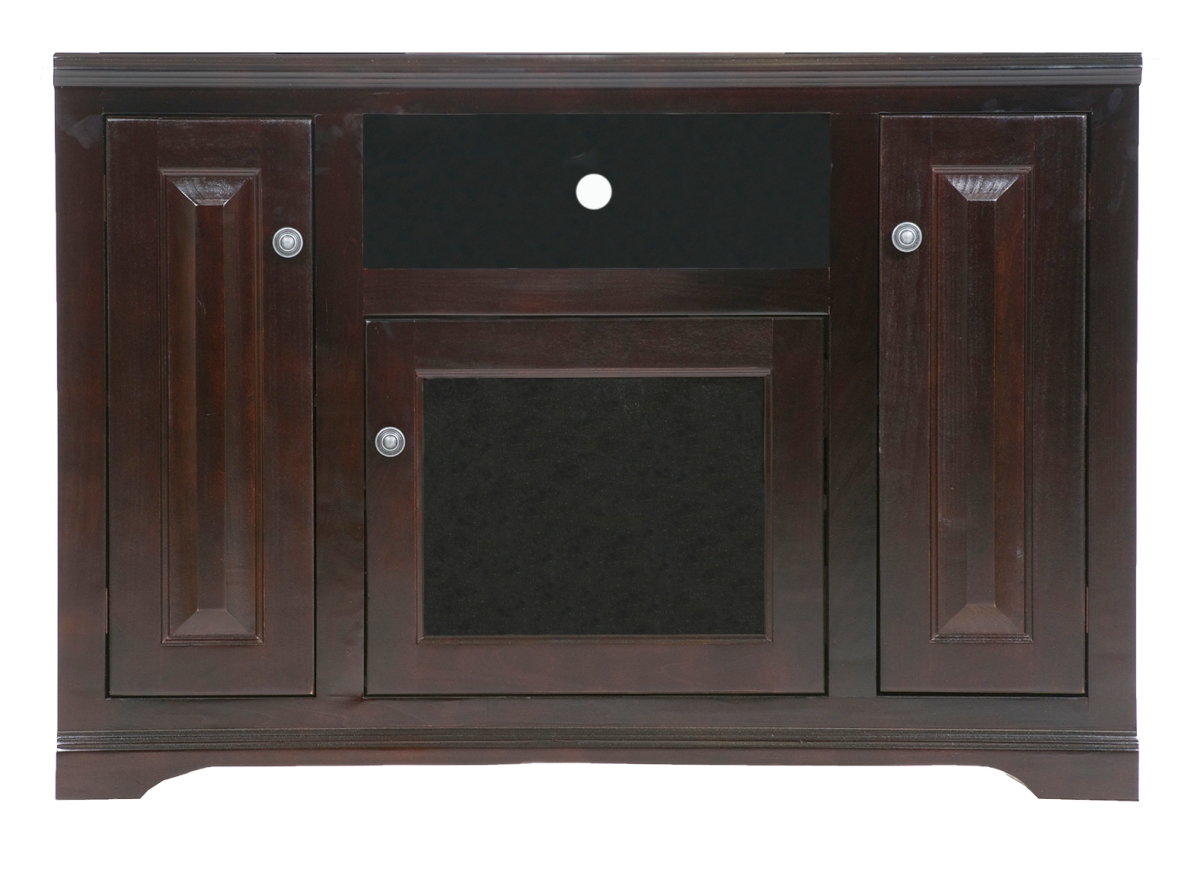 45 in. Poplar TV Stand, Yellow