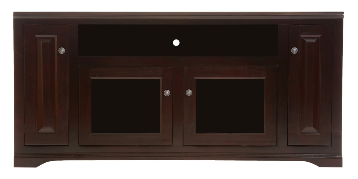 66 in. Poplar TV Console, European Yellow