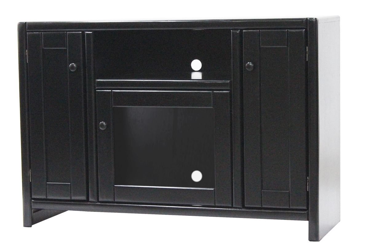 45 in. Poplar Contemporary TV Stand, Bright White