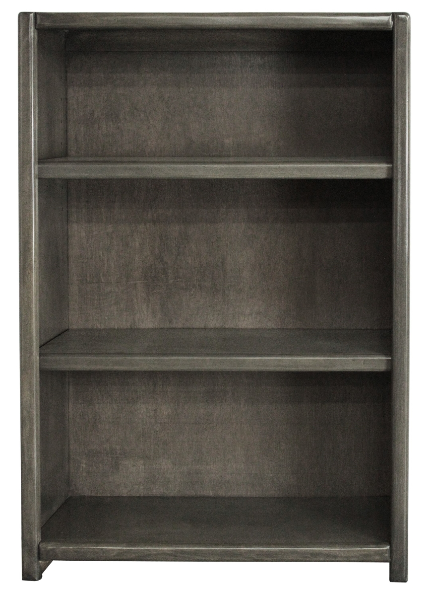 48 in. Poplar Contemporary Bookcase, Greystone