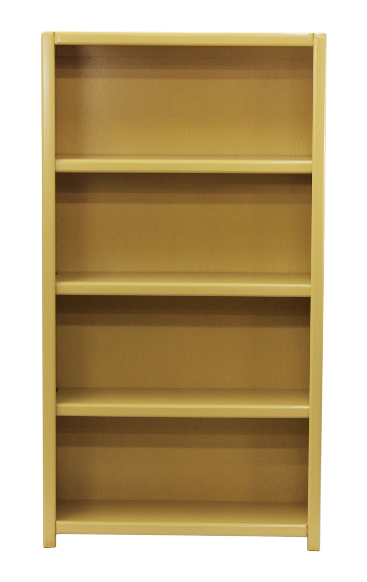 60 in. Poplar Contemporary Bookcase, Bright White