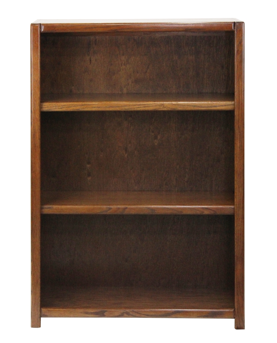 48 in. Oak Contemporary Bookcase, Dark