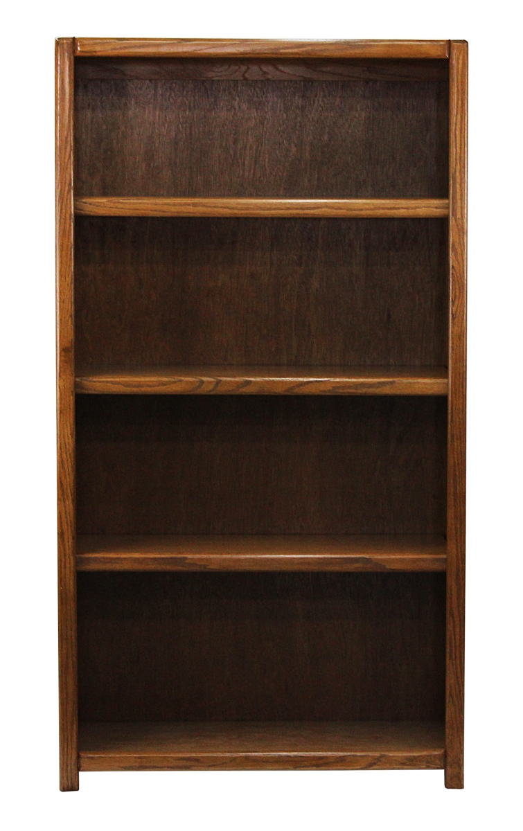60 in. Oak Contemporary Bookcase, Medium