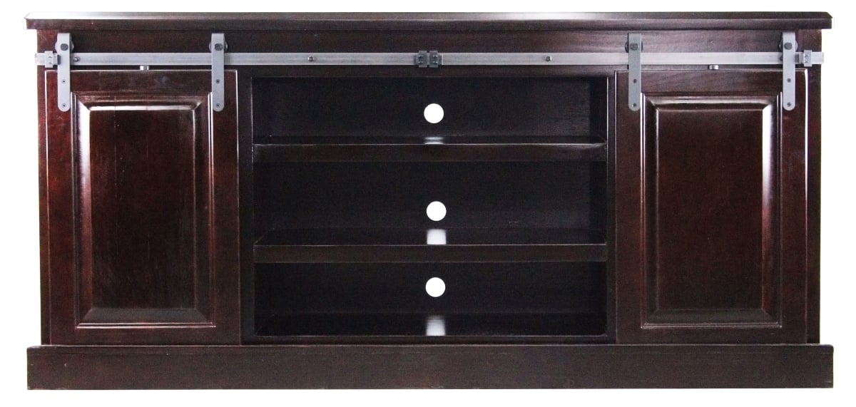 68 in. Poplar Provincial TV Stand, Green
