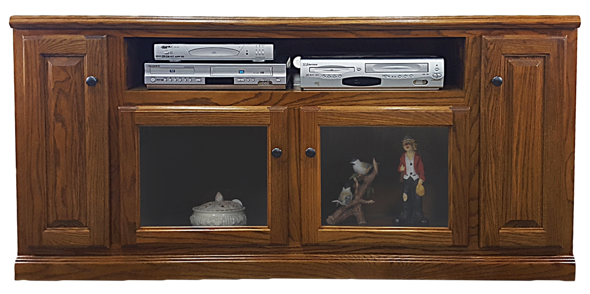 66 in. Oak TV Stand, Medium