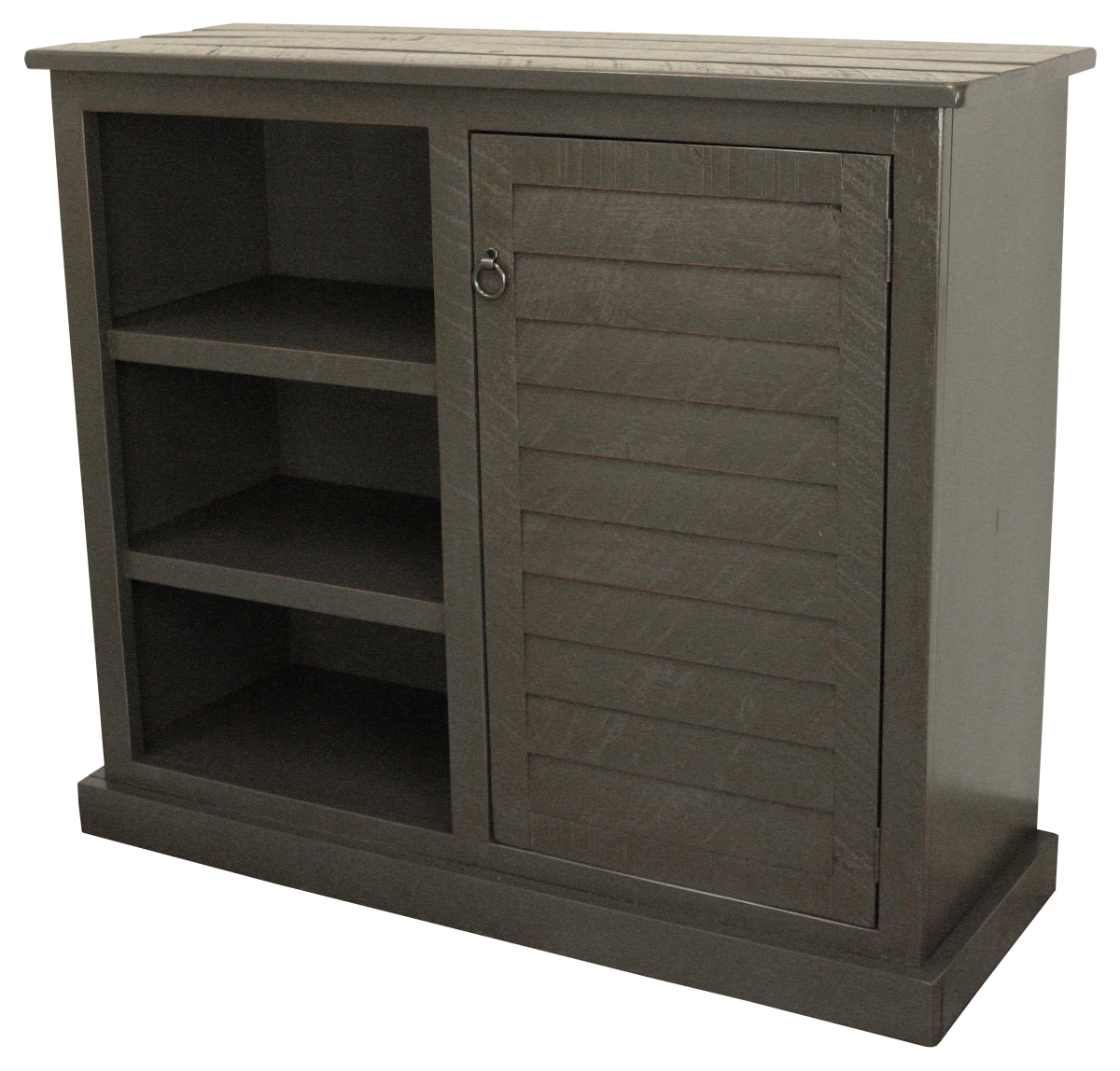 Rustic 47 in. Tall Quaint TV Stand in Rustic Grey