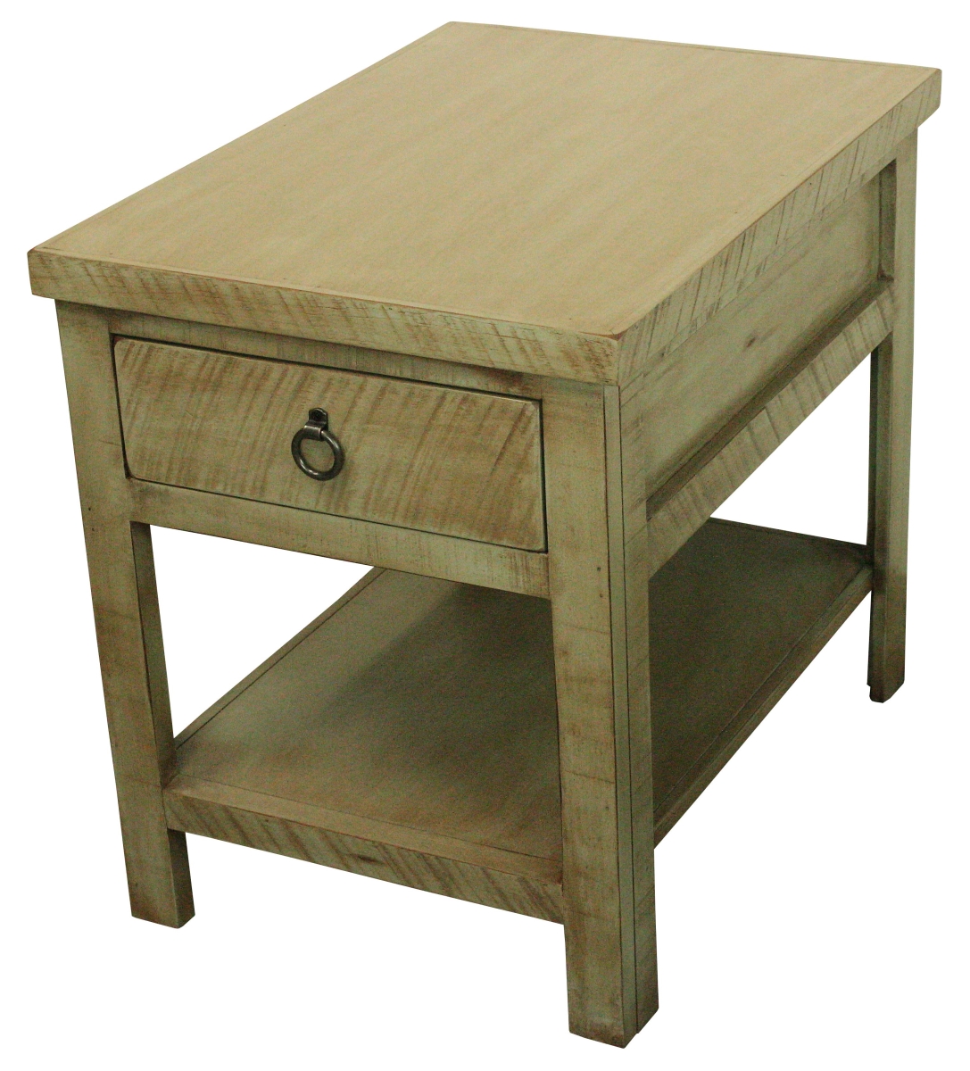 Rustic Promo End Table in Rustic Green