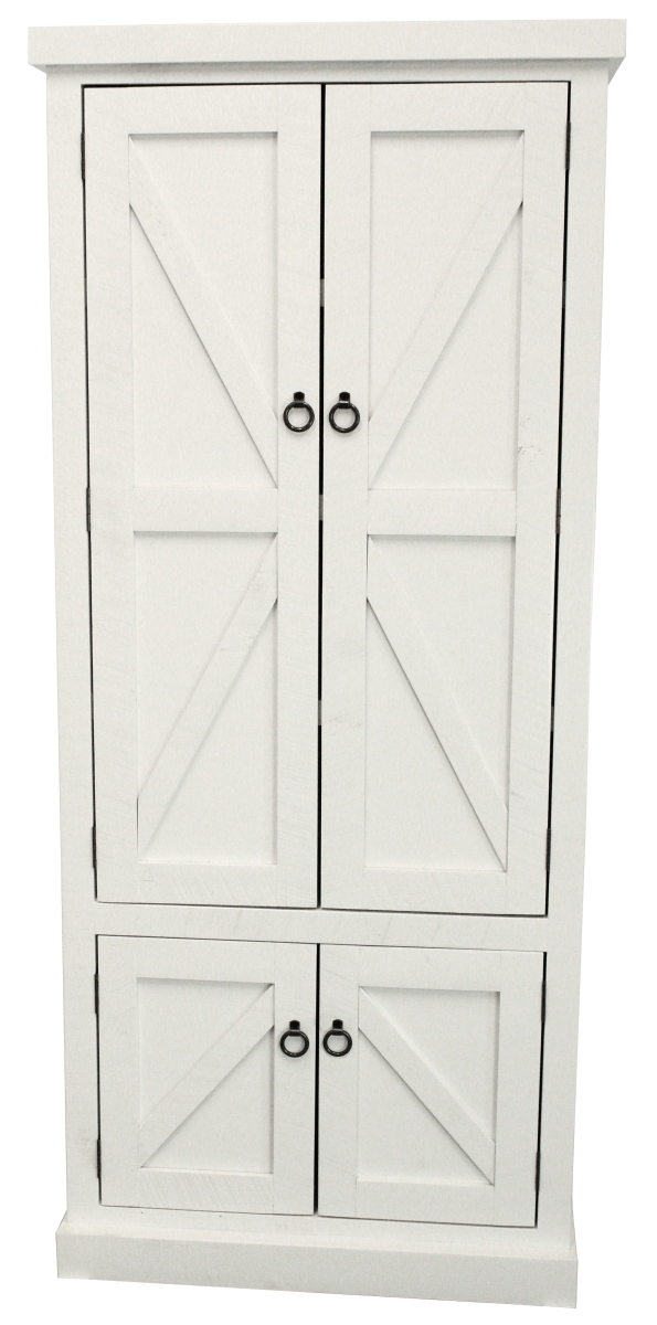 Rustic Promo Double-Door Pantry in Bright White