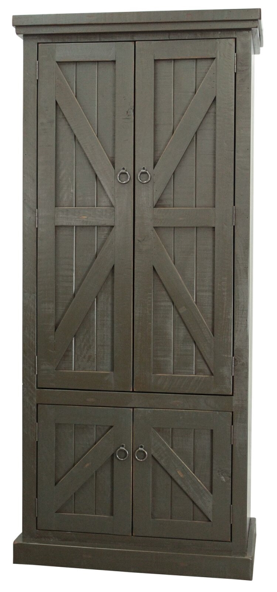 Picture of American Heartland 30791RGY Rustic Double Door Pantry, Rustic Grey