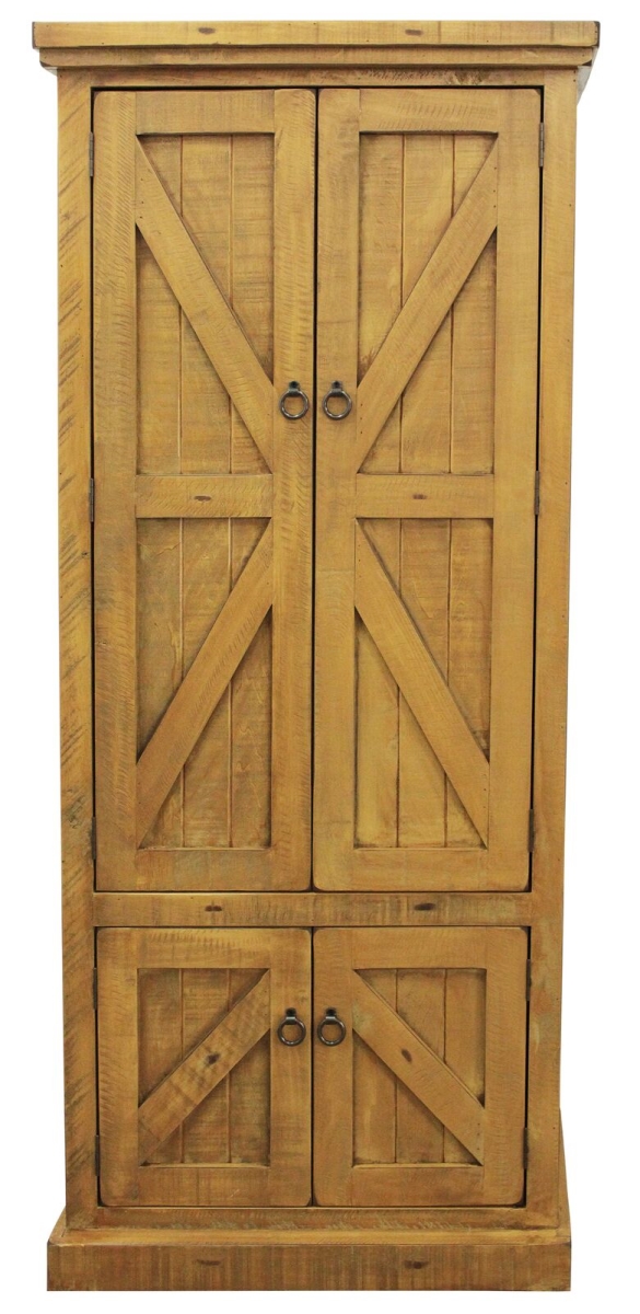 Picture of American Heartland 30791RYL Rustic Double Door Pantry, Rustic Yellow