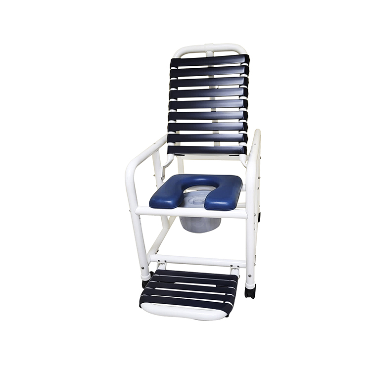 Picture of Deluxe New Era DNE-REC-335-FF-PAIL 24 in. Patent Pending Infection Control Reclining Shower Chair&#44; Blue & White
