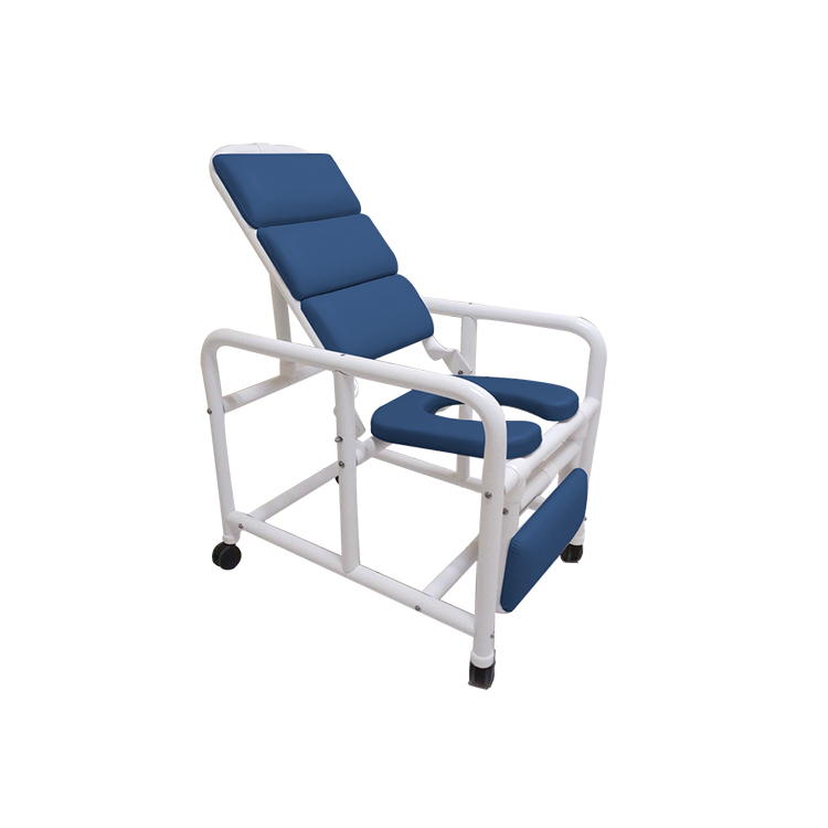Picture of Deluxe New Era DNE-REC-335-PAD Patent Pending Infection Control Reclining Shower Chair&#44; Blue & White
