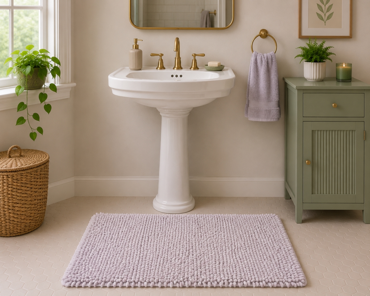 Loop Bathmat, Natural & Ecru