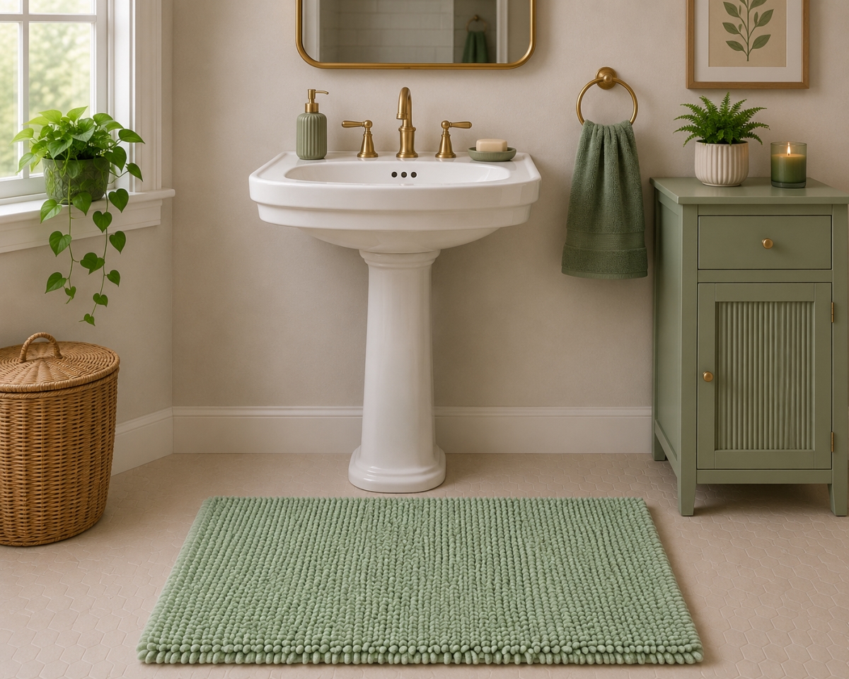 Loop - Lime Green Bathmat