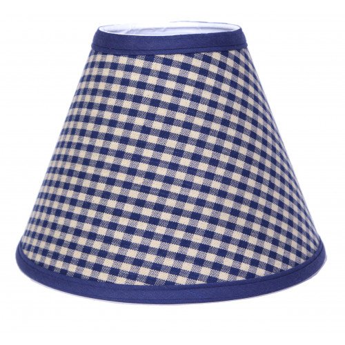4 x 12 in. Lamp Shade, Berryvine Navy Check
