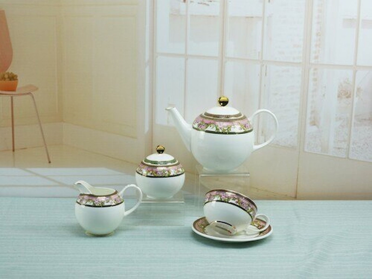 Floral Patterned Teapot Set