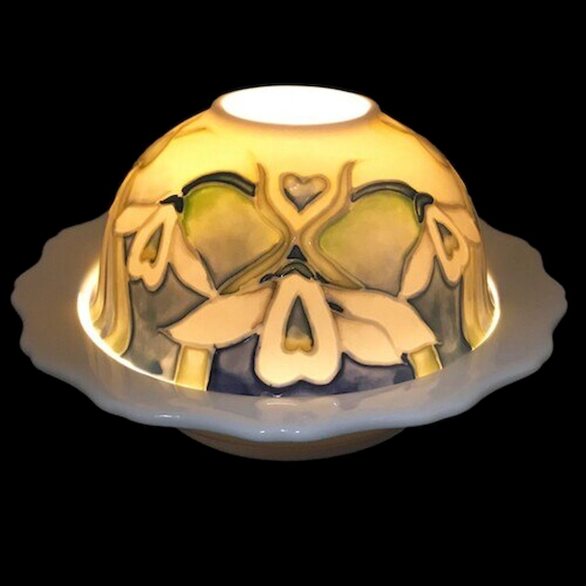 Floral Hand & Painted Dome Light