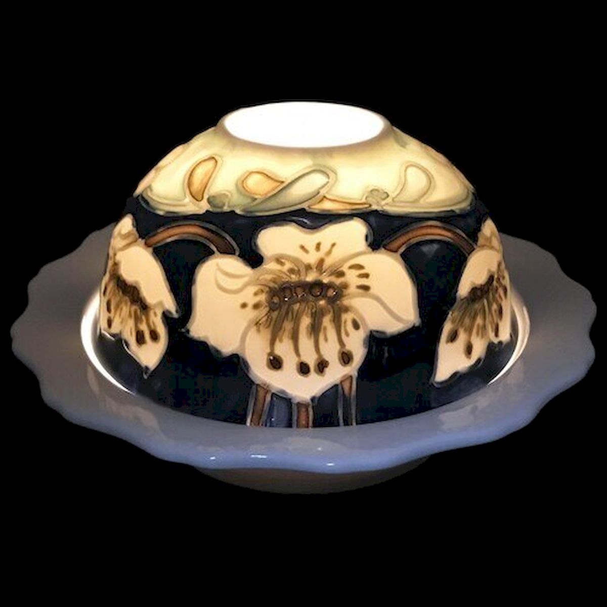 Floral Hand & Painted Dome Light