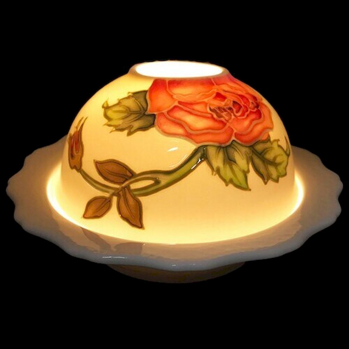 Floral Hand & Painted Dome Light