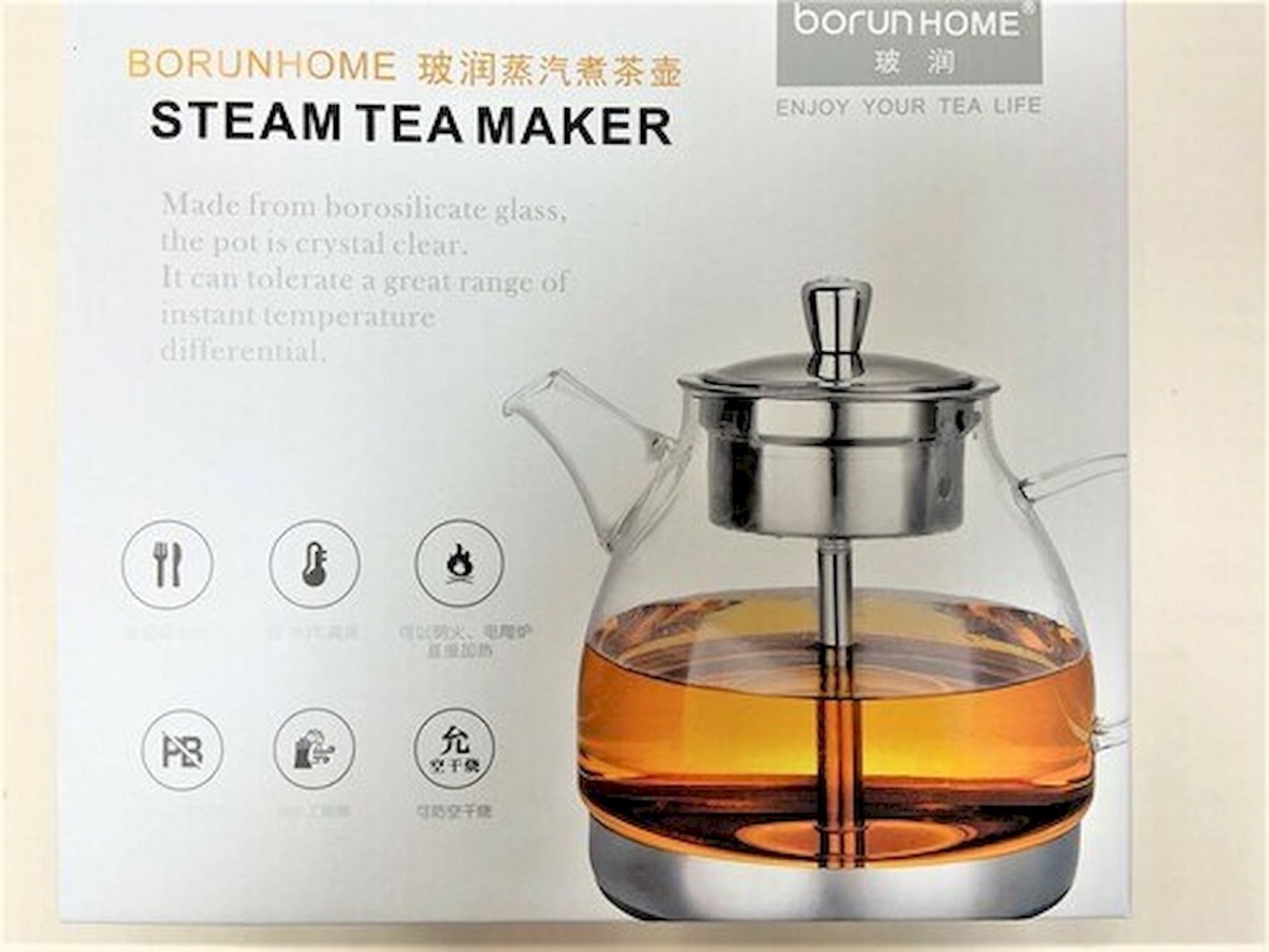 Picture of Mr. MJs HO-GW-60L-32 Glass Tea Pot with Stainless Infuser Teapot