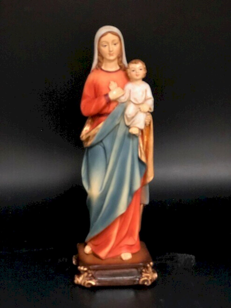 Mother Mary Holding Baby Jesus Figurine