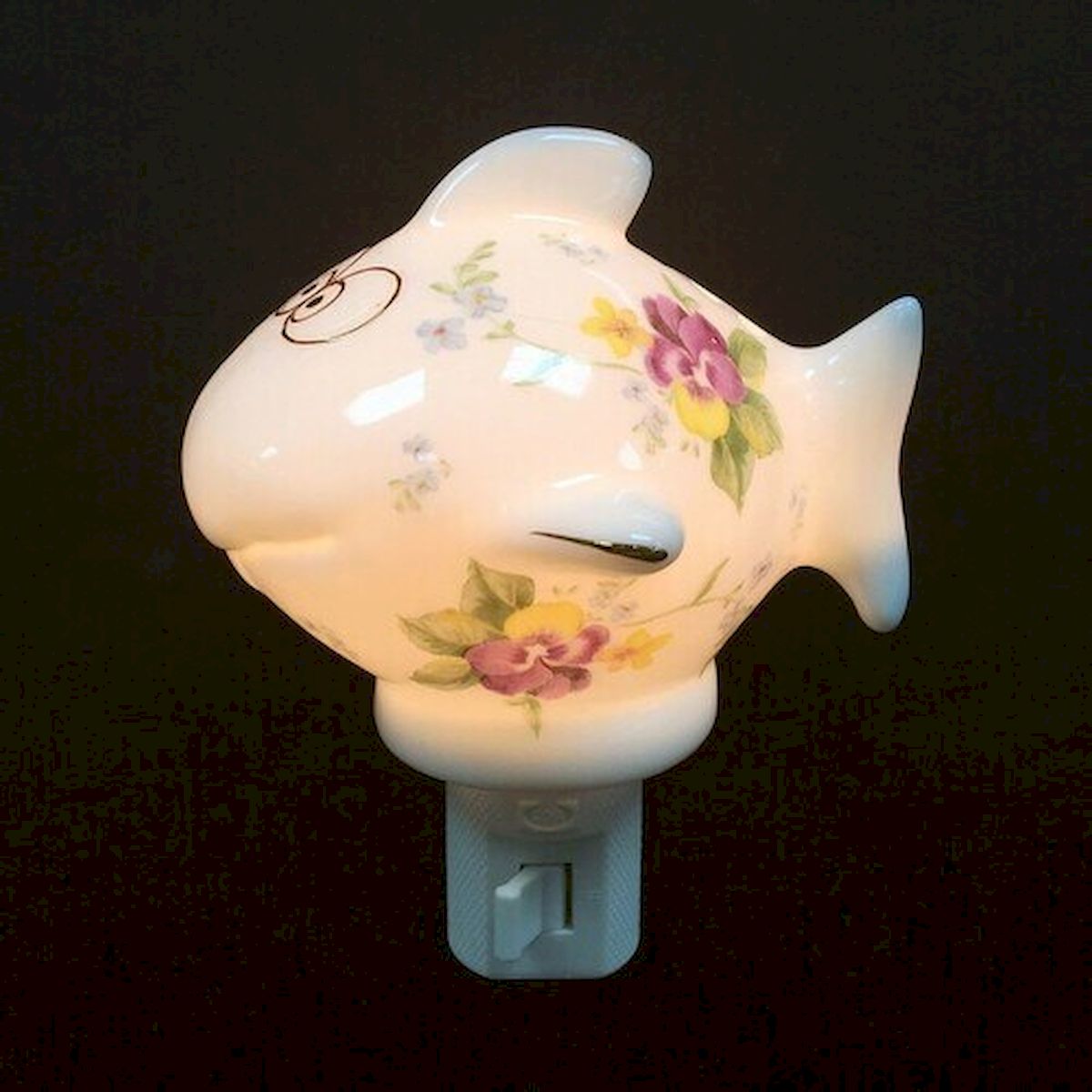 Floral Fish Shaped Night Light
