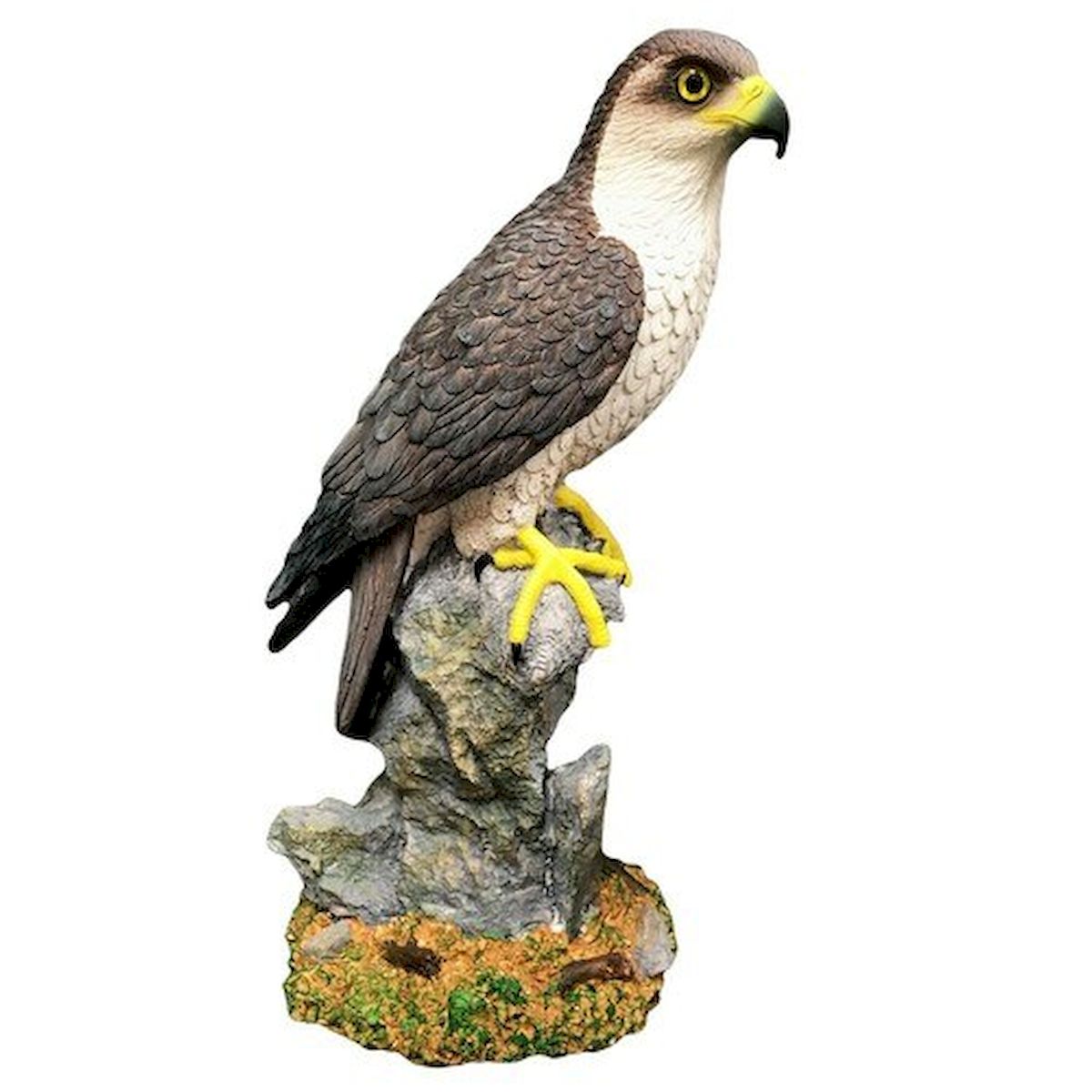 Falcon on A Rock Statuette