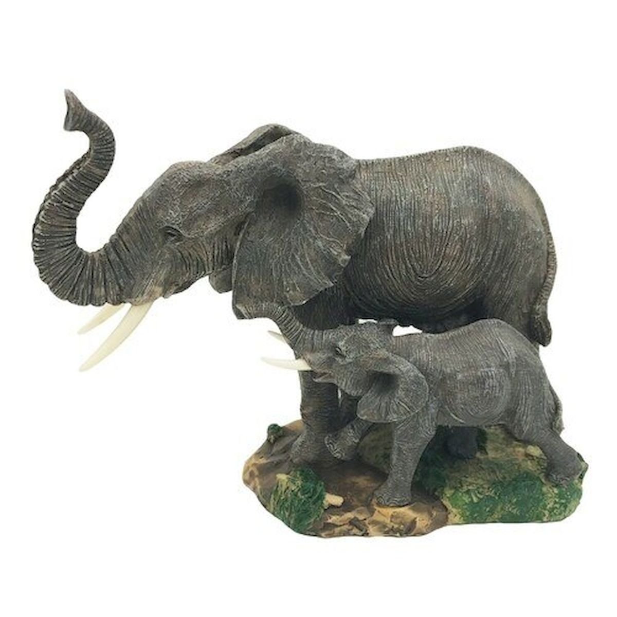 Picture of Mr. MJs HO-JY58605-3-2 Elephant Mama & Calf Figurine
