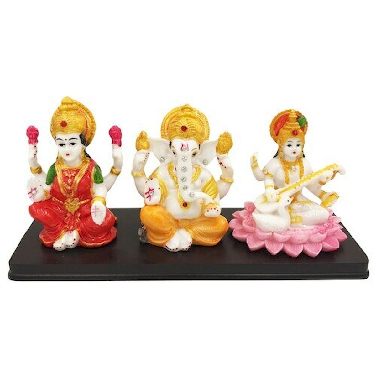Laxmi, Ganesh & Saraswati Figurine