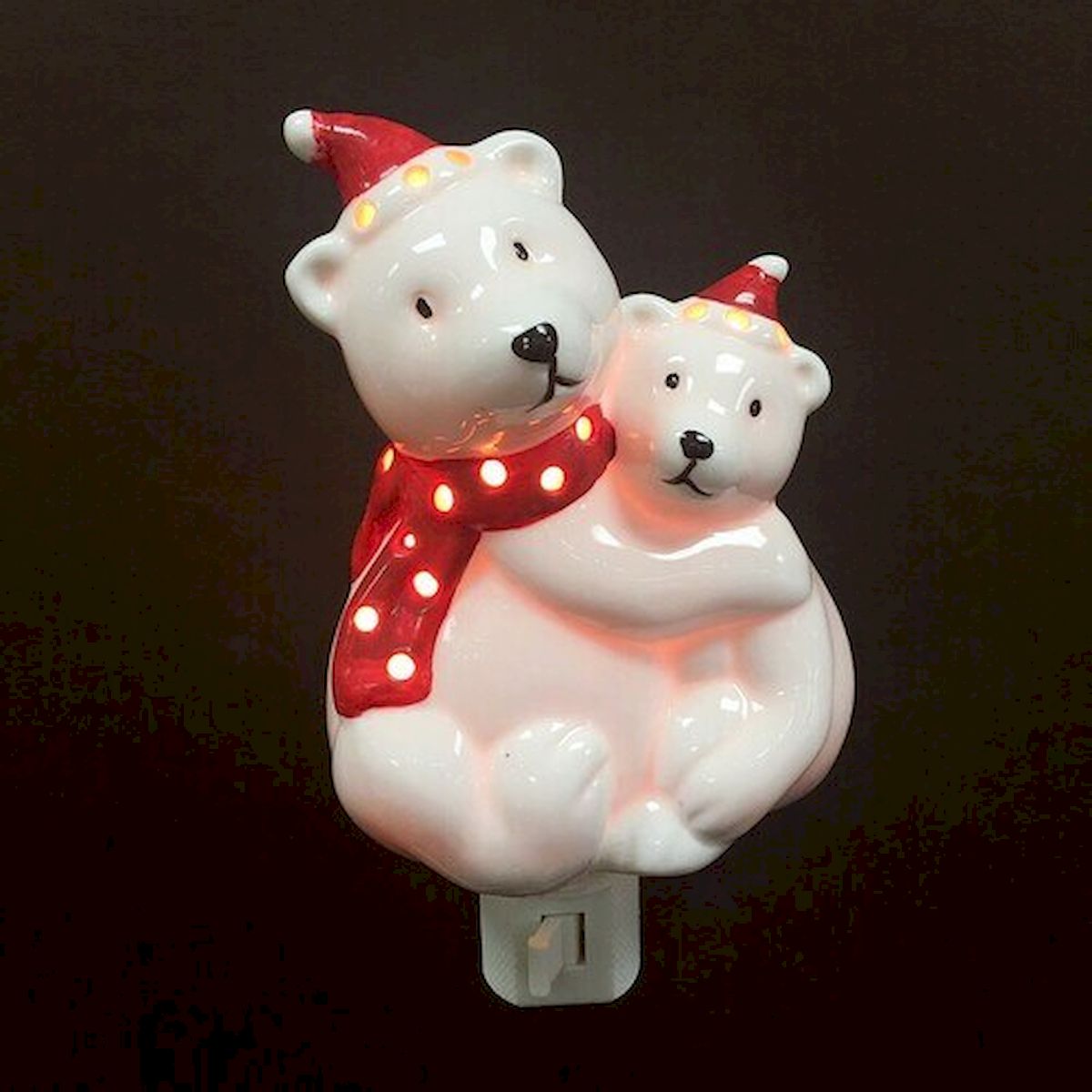 Polar Bears Shaped Night Light