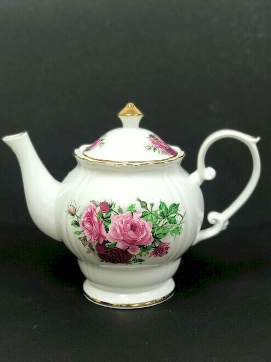 Picture of Mr. MJs HO-S3275A-16D270 Pink & Red Roses Teapot