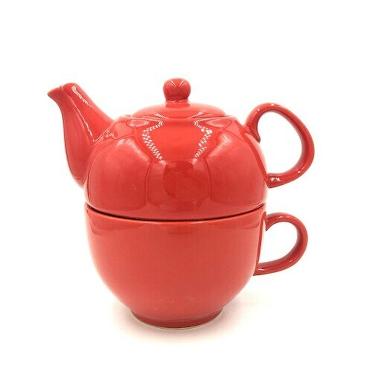 Picture of Mr. MJs HO-SFYT049-RED Red Teapot with Cup