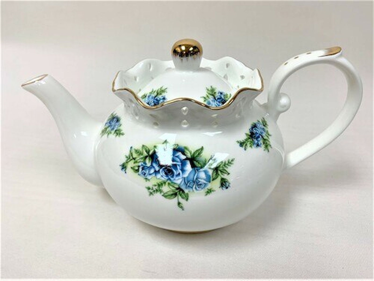 Picture of Mr. MJs HO-TP-10D208 Blue Roses Teapot