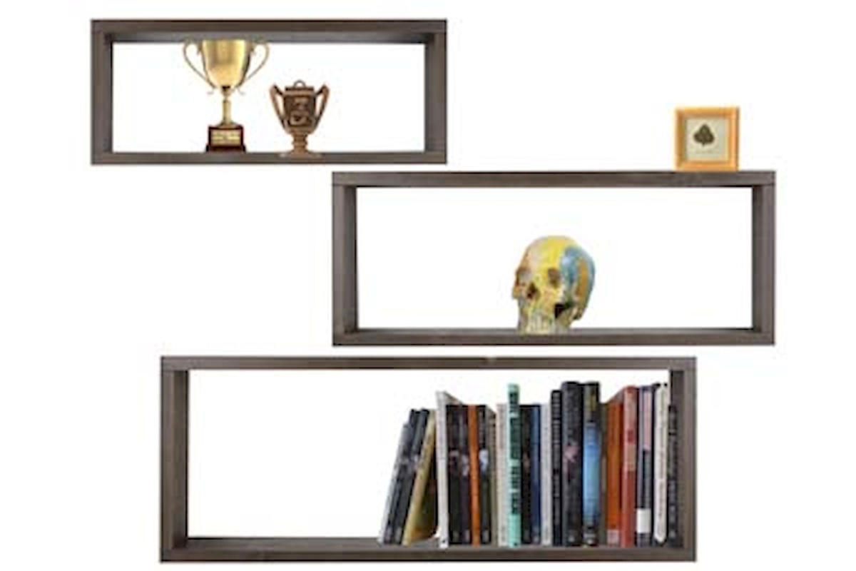 Picture of Northwood Collection NC-IMFUR08 12 x 36&#44; 10 x 30 & 8 x 24 in. 3 Wooden Shelves