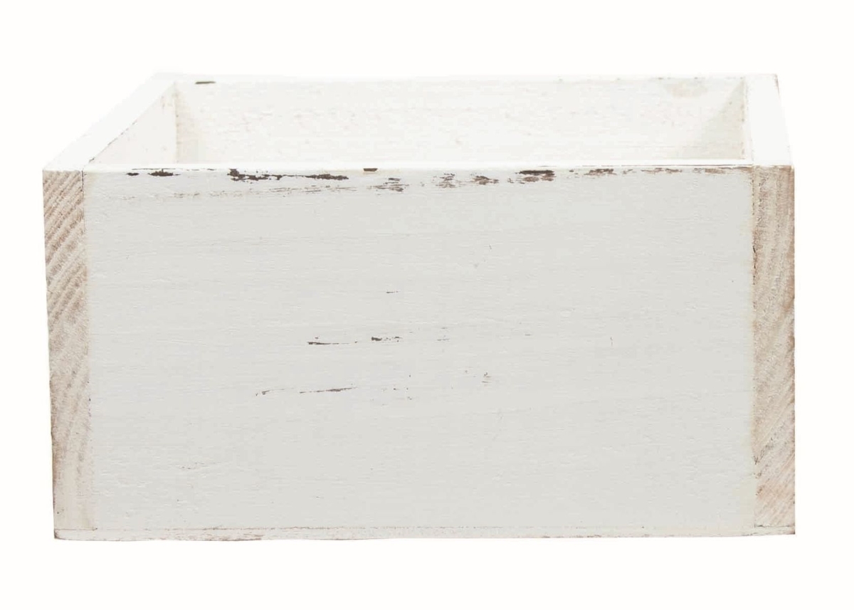 AI-2113COL Distressed White Wooden Box