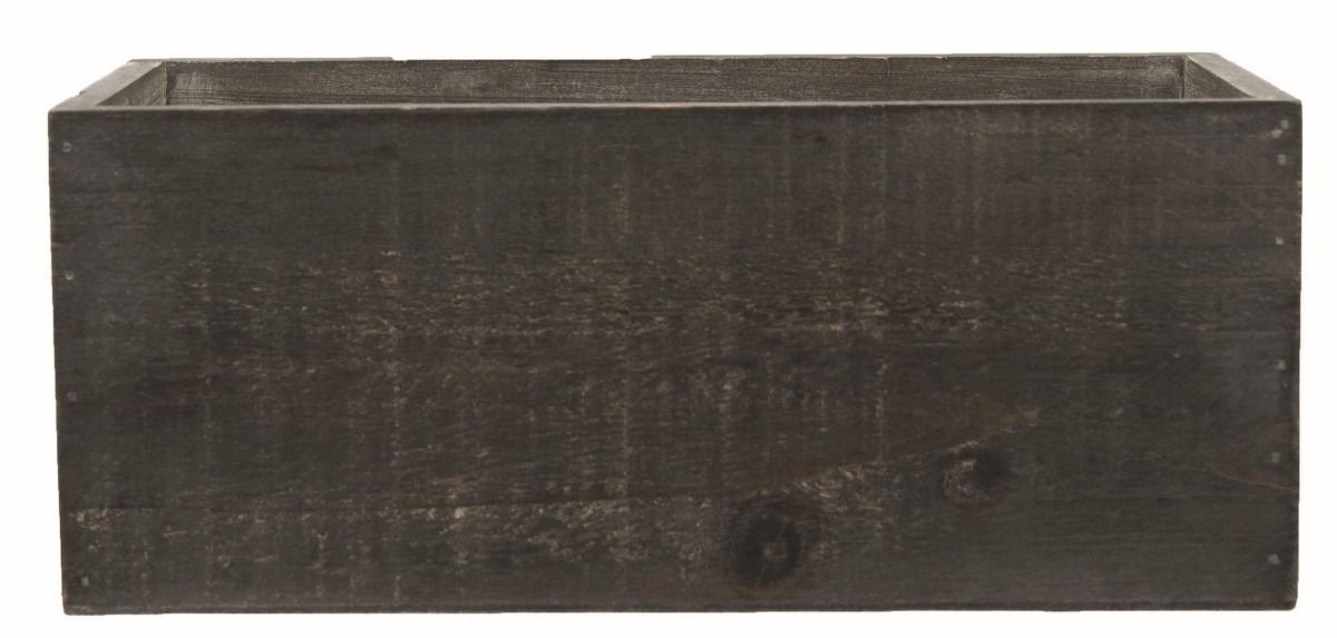 Picture of 212 Main AI-3405BW Black Washed Wooden Planter