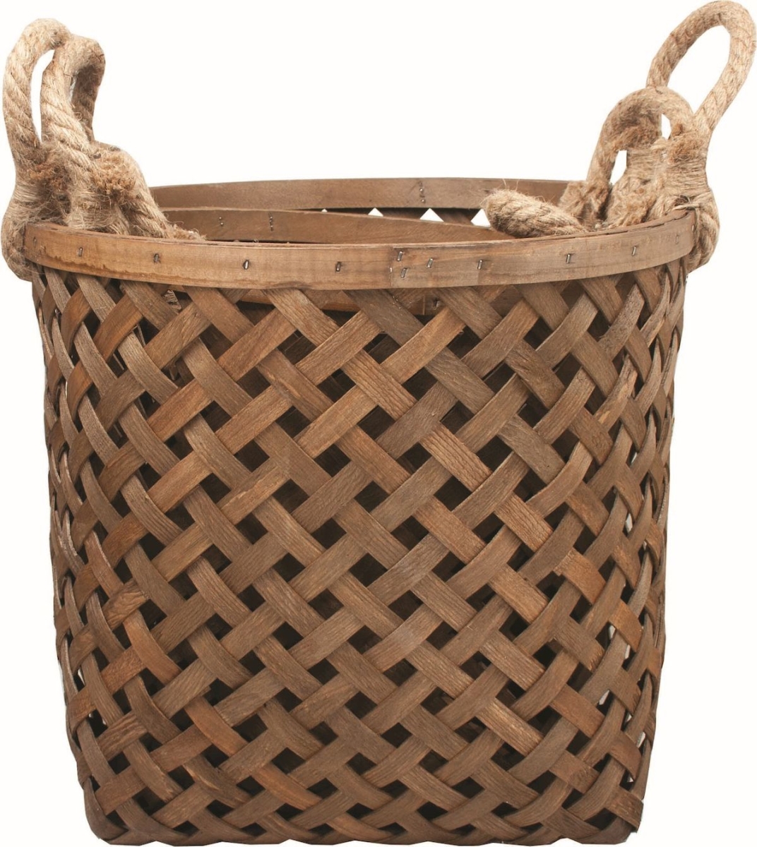 Picture of 212 Main AI-3675SLB Brown Woven with Rope Handles Basket