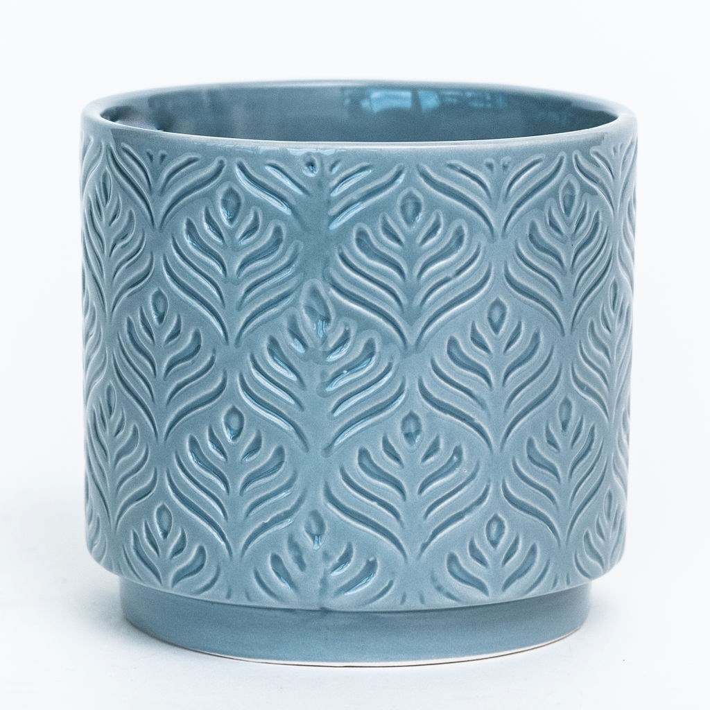 Picture of 212 Main AI-CE00-138 Blue Patterned Planter