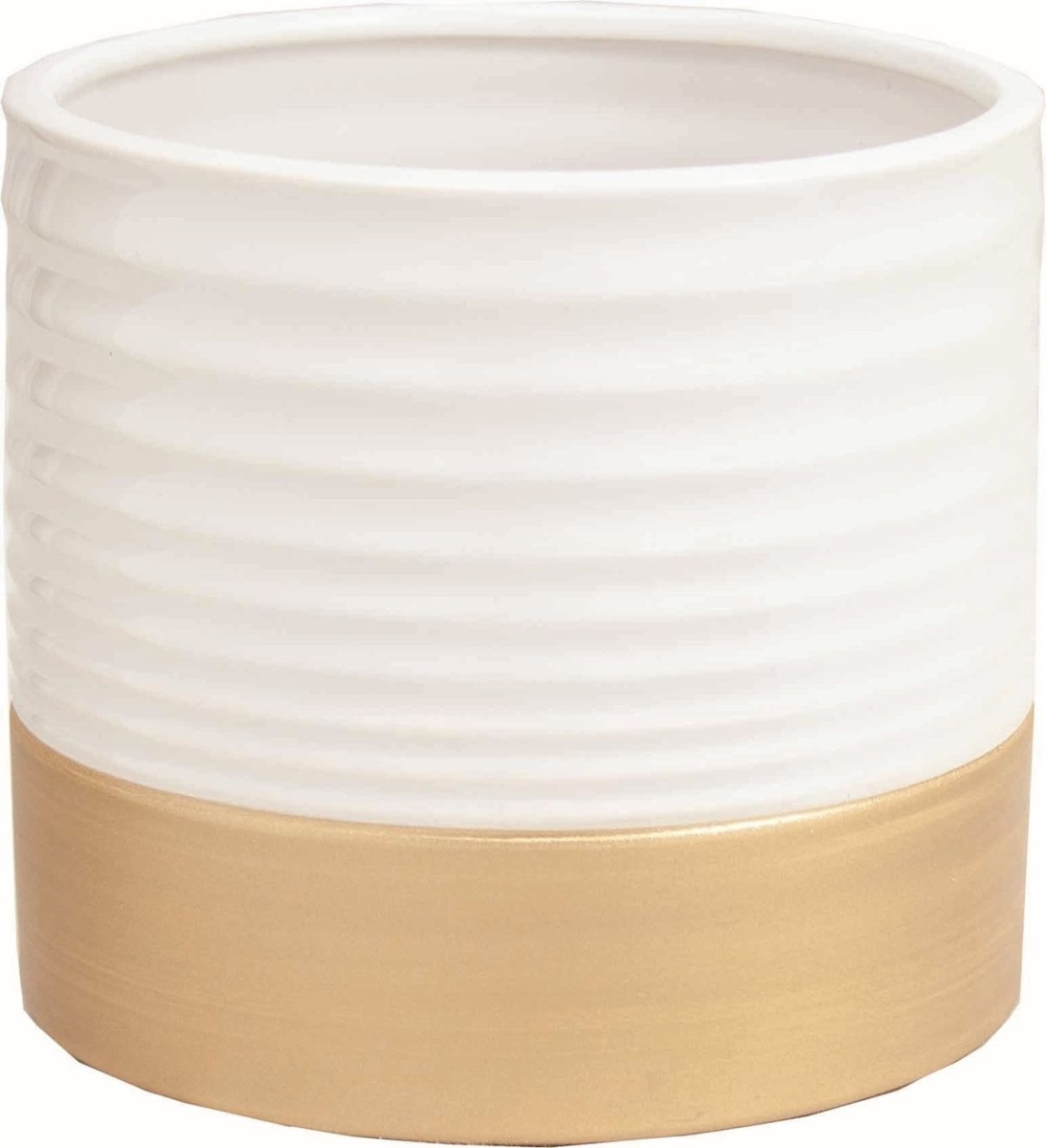 Picture of 212 Main AI-CE00LWH White with Gold Base Planter