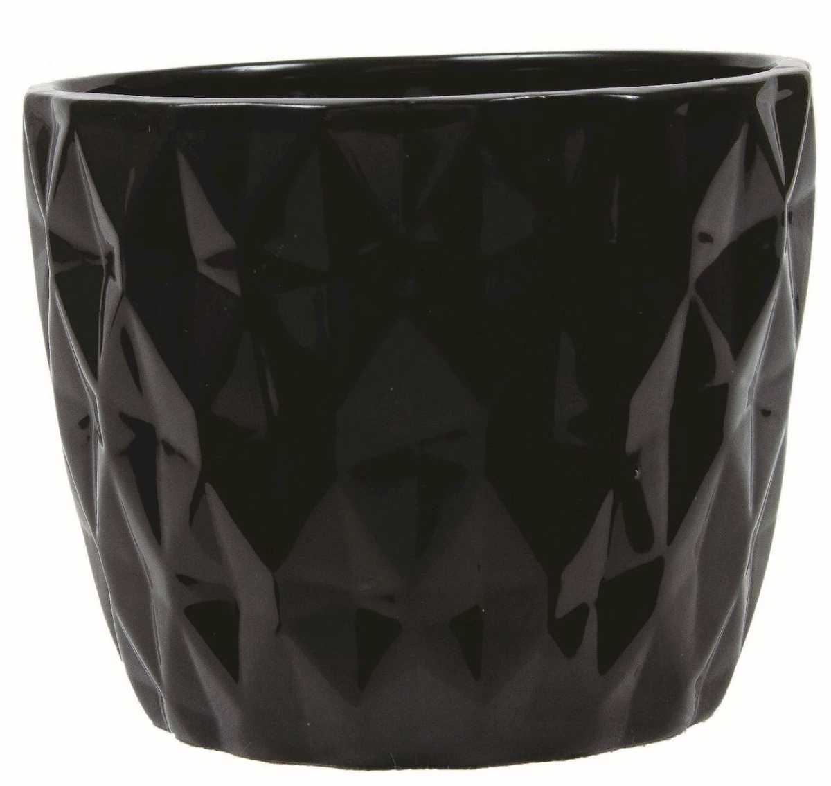 Picture of 212 Main AI-CE10SB Black Patterned Planter