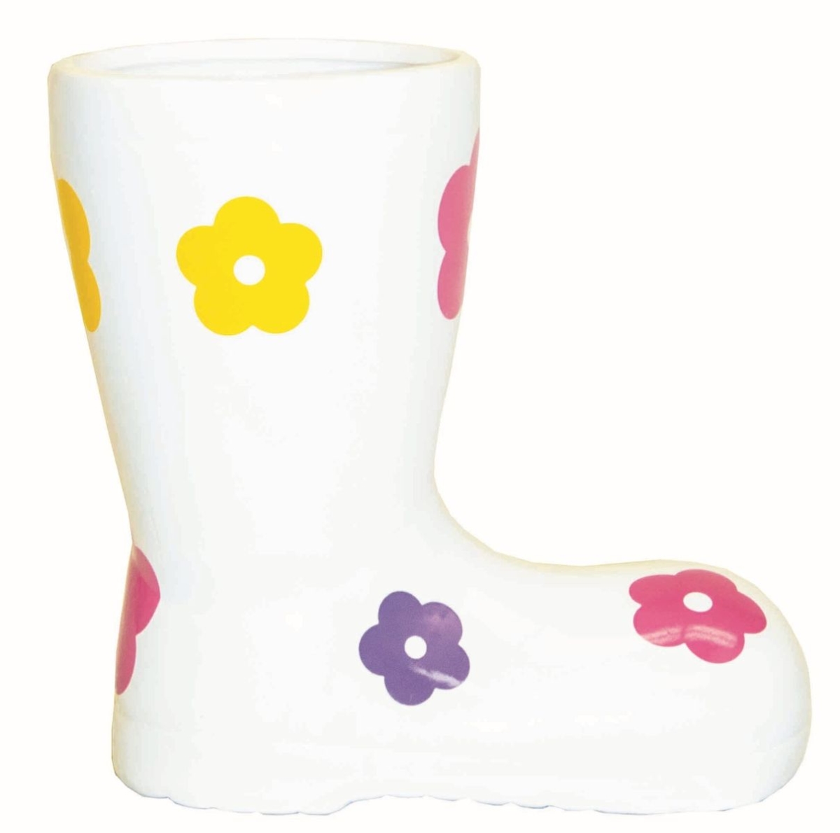 Picture of 212 Main AI-CE45FL White Boot with Flowers Planter