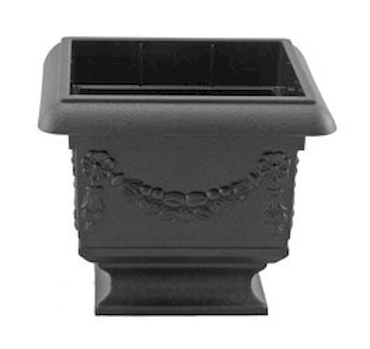 Picture of 212 Main AI-DL102BLA Decorative Square Black on a Pedestal Planter
