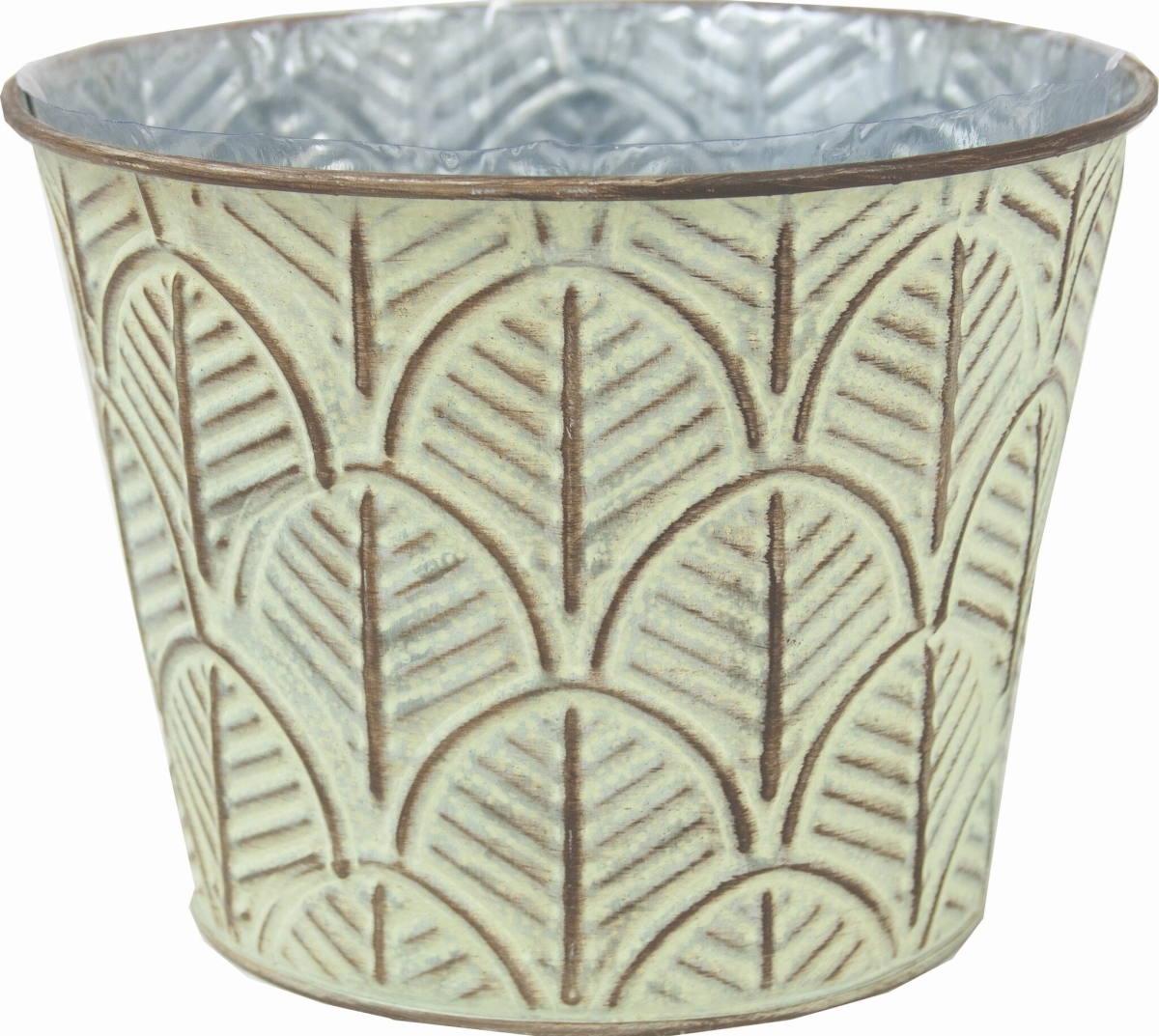 Picture of 212 Main AI-GA3510OZN Embossed Green Leaves 1 Planter