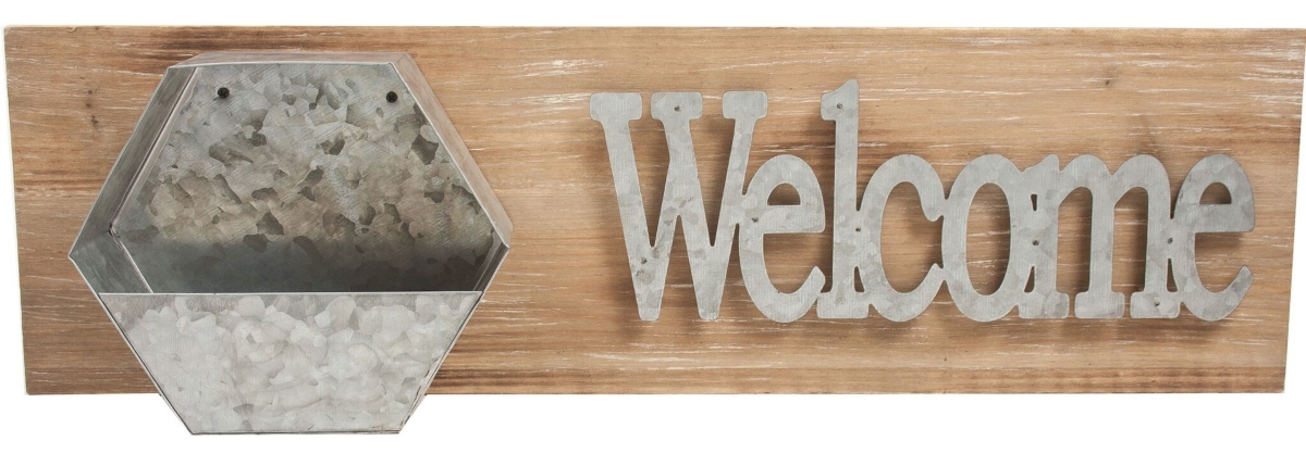 Picture of 212 Main AI-GG9405 Welcome Sign with Metal Planter