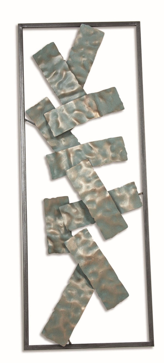 C Multi Color Metal Abstract Wall Decor