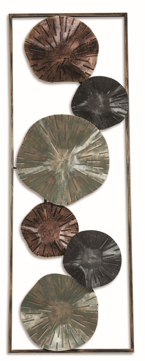 B Multi Color Metal Abstract Wall Decor