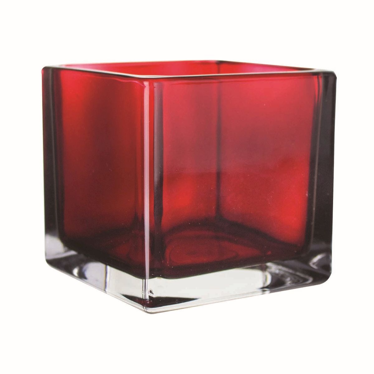 Picture of 212 Main AI-N3065R Square Ruby Red Vase