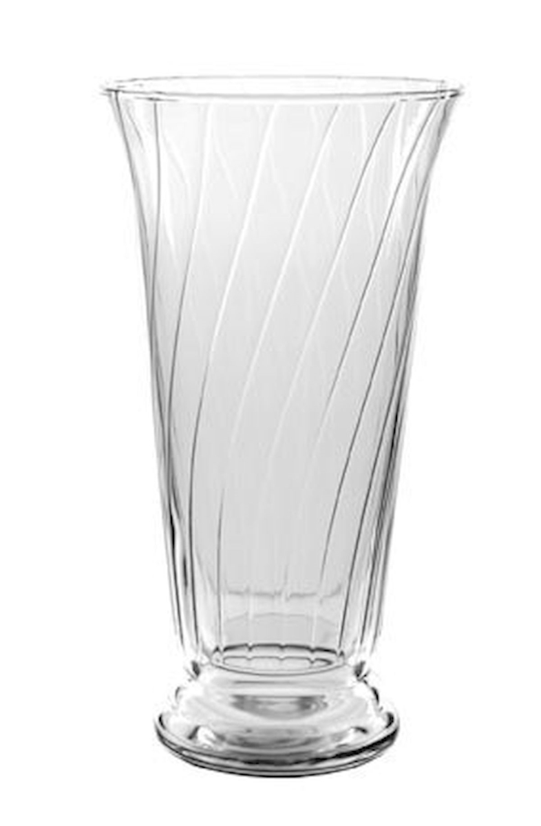 Picture of 212 Main AI-N4175 Clear Swirled Trumpet Vase