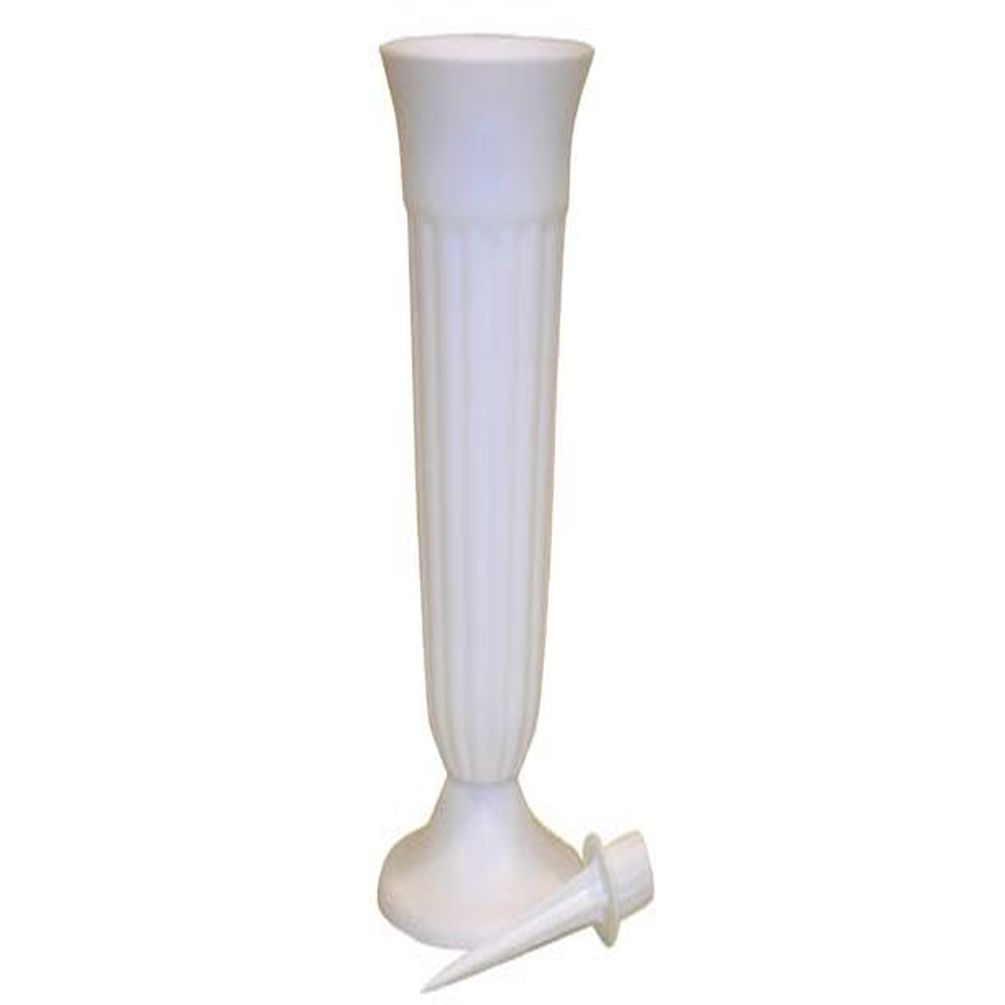 Picture of 212 Main AI-N87WH White Plastic Trinity Vase