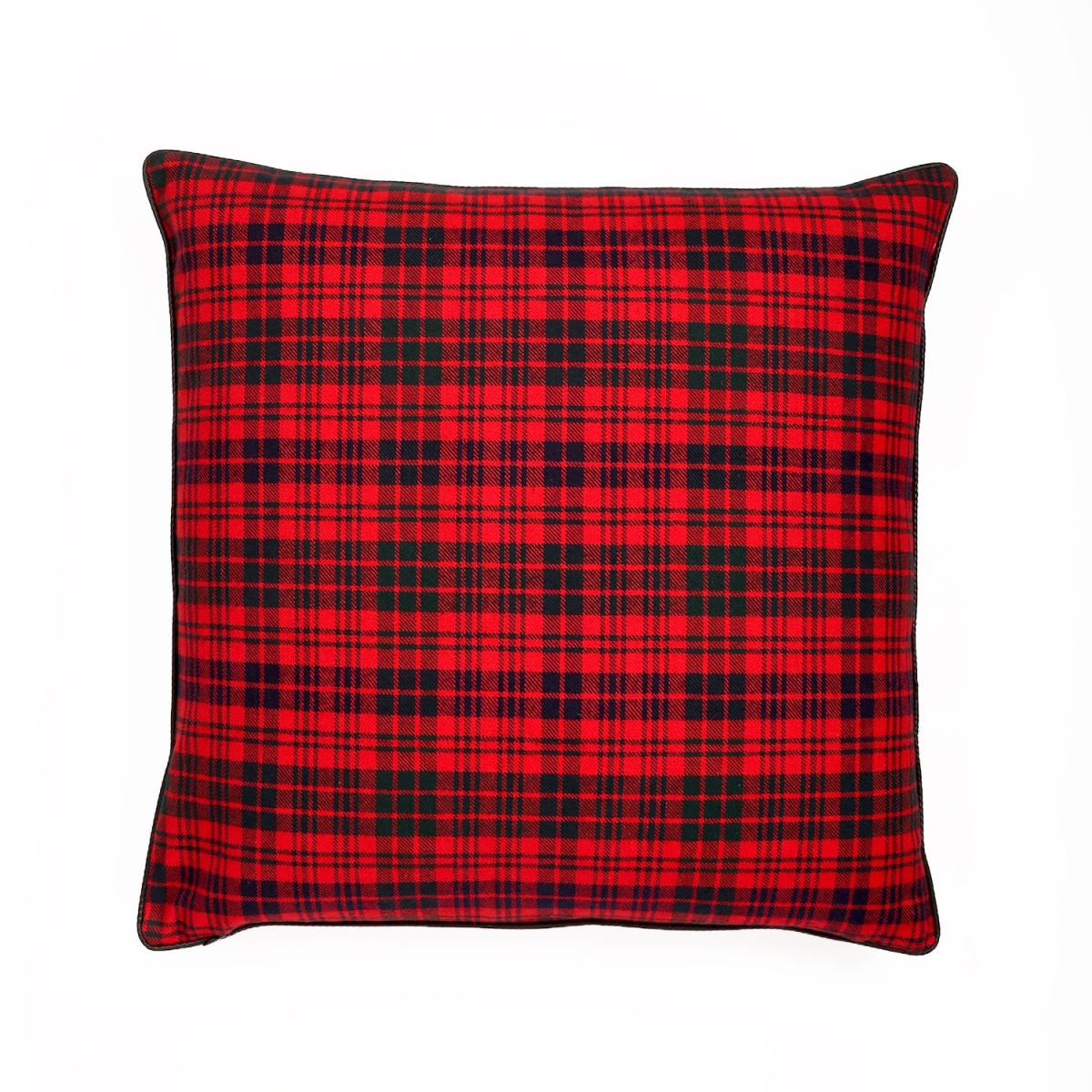 Picture of HUI Home HH-EB2020NT04OP 20 x 20 in. Tartan Plaid Pillow with Polyester Insert&#44; Red & Black